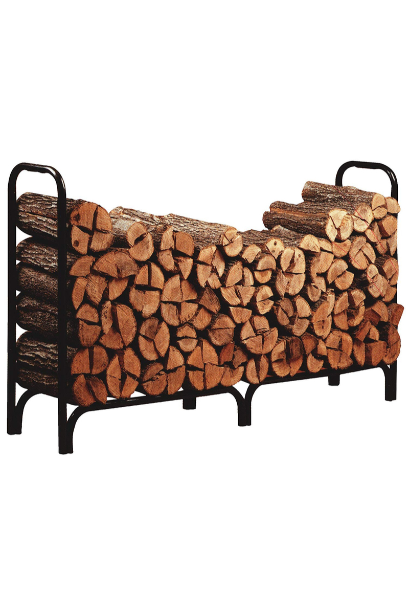 LOG RACK, FACE CORD BLK 4X8
