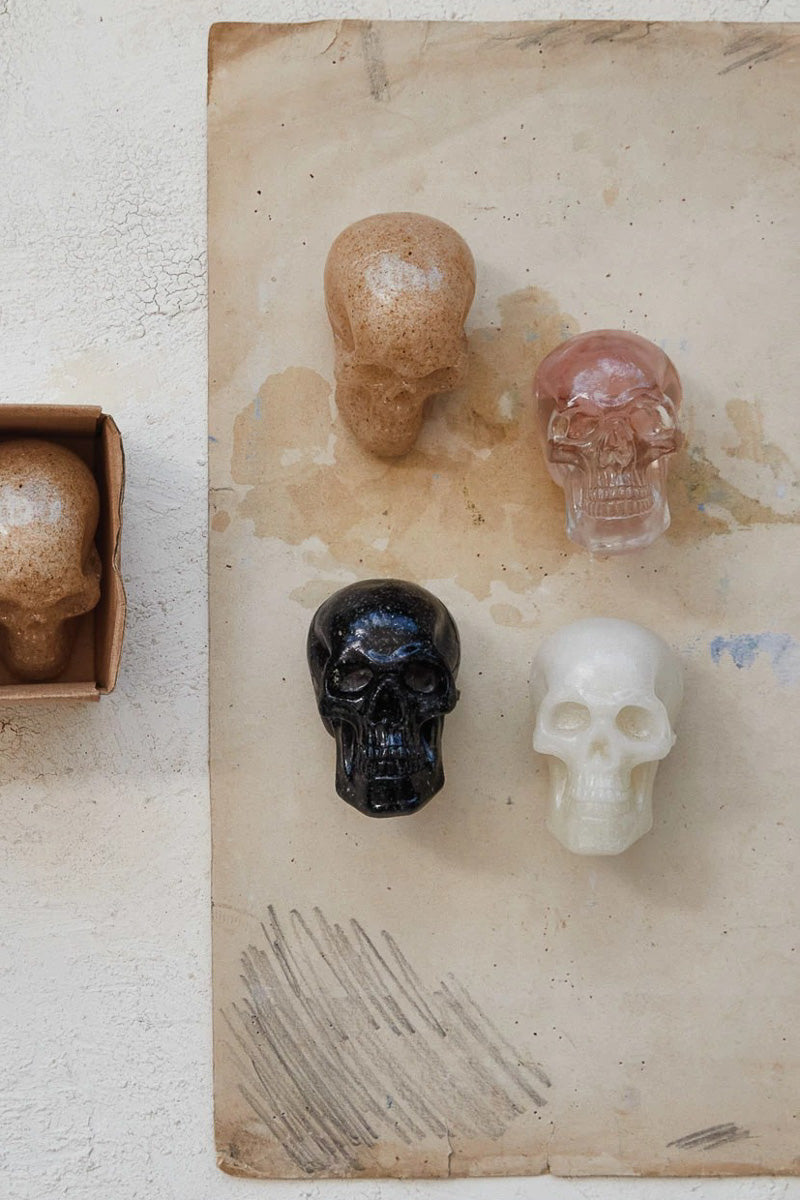 Resin Skulls Set of 4