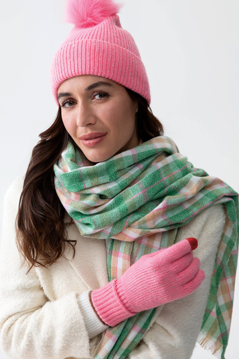 Siiraleah Natalia Touchscreen Gloves Pink