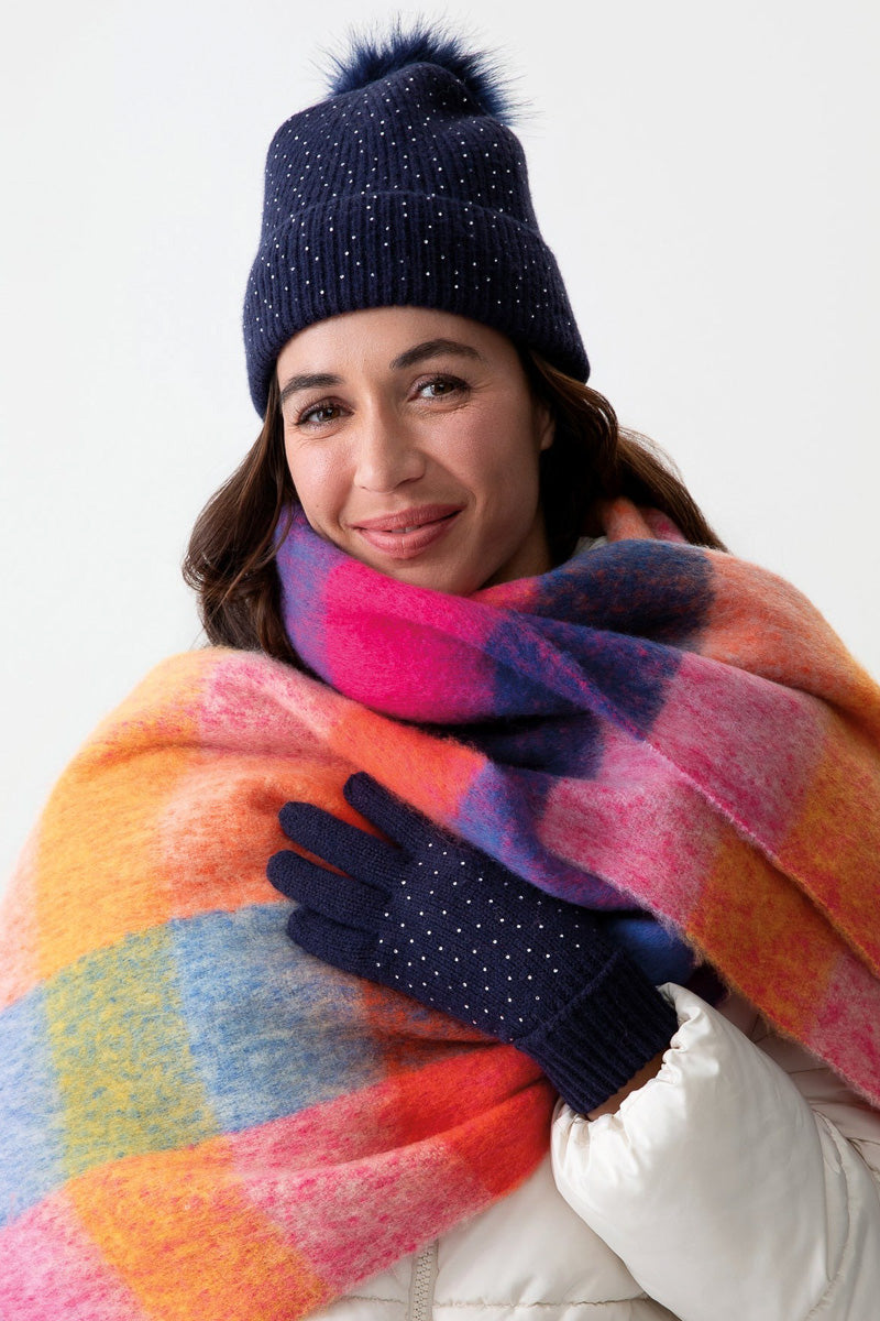 Siiraleah Natalia Touchscreen Gloves Navy